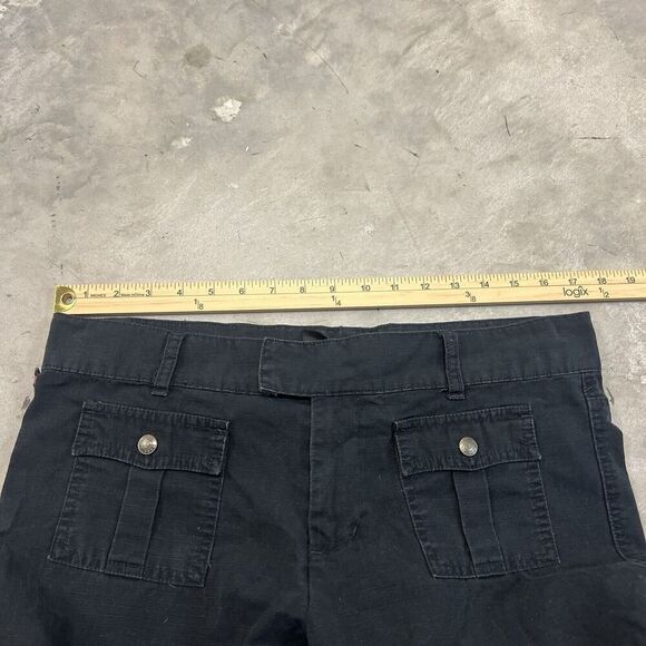 Polo Jeans Co. Ralph Lauren Women's Blue Canvas Pant Front Button Pocket Size 10 - Picture 5 of 9